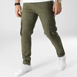 Meilleure affaire 🌟 Pantalon Cargo DP9090 Vert Kaki de Classic Series 🌟