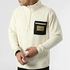 Nouveau 🌟 Veste Polaire A Col Zippée AW21-COLL-02-007 Beige de Classic Series 👏 -Classic Series Soldes classic series 301180 AW21 COLL 02 007 135 20220208T161412 03