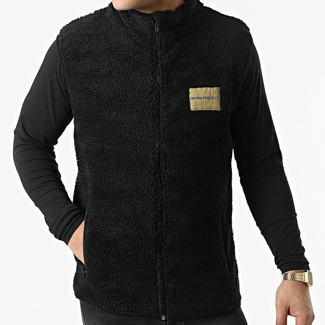 Nouveau 💯 Veste Polaire Zippée Sans Manches DP3053 Noir de Classic Series 🎁 5 Nouveau 💯 Veste Polaire Zippée Sans Manches DP3053 Noir de Classic Series 🎁 – Image 3