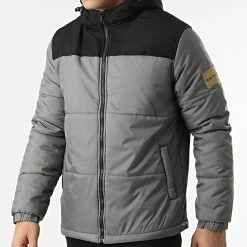 Meilleure vente 🧨 Doudoune Capuche AW21-COLL-2-025 Gris de Classic Series 🔥