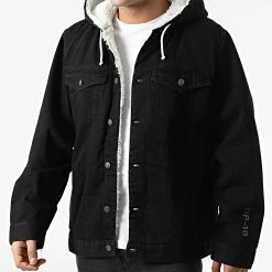 Le moins cher 🧨 Veste Jean Capuche AW21-COLL-2-026 Noir de Classic Series 👍 -Classic Series Soldes classic series 301699 AW21 COLL 2 026 001 20220207T155600 03