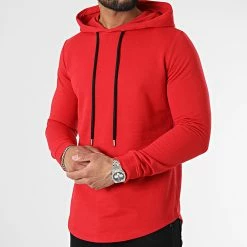 Budget ⌛ Sweat Capuche Oversize 2354 Rouge de Classic Series 😉