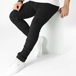 Le moins cher 🥰 Jean Slim D-3213 Noir de Classic Series ✔️ -Classic Series Soldes classic series 302362 D 3213 20220301T145914 03