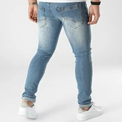 Offres 😀 Jean Slim D-3216 Bleu Wash de Classic Series 🎁 -Classic Series Soldes classic series 302369 D 3216 20220208T160117 04