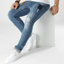 Grosses soldes 💯 Jean Slim 59-12A Bleu Denim de Classic Series 👍 -Classic Series Soldes classic series 302374 2021 59 12A 20220208T161905 03