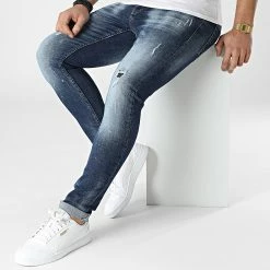 Sortie 💯 Jean Slim 001 Bleu Denim de Classic Series 🎁 -Classic Series Soldes classic series 302389 001 20220208T160139 03