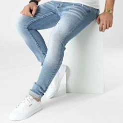 Coupon 😍 Jean Slim 002 Bleu Wash de Classic Series 🛒 -Classic Series Soldes classic series 302396 002 20220208T160703 03
