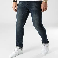 Remise 🔥 Jean Slim D-3222 Bleu Brut de Classic Series 🎉