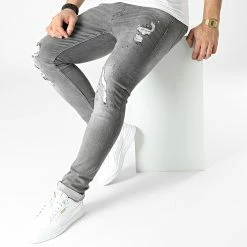 Tout neuf 🔥 Jean Slim 012 Gris de Classic Series ⭐ -Classic Series Soldes classic series 302406 012 20220301T150210 03