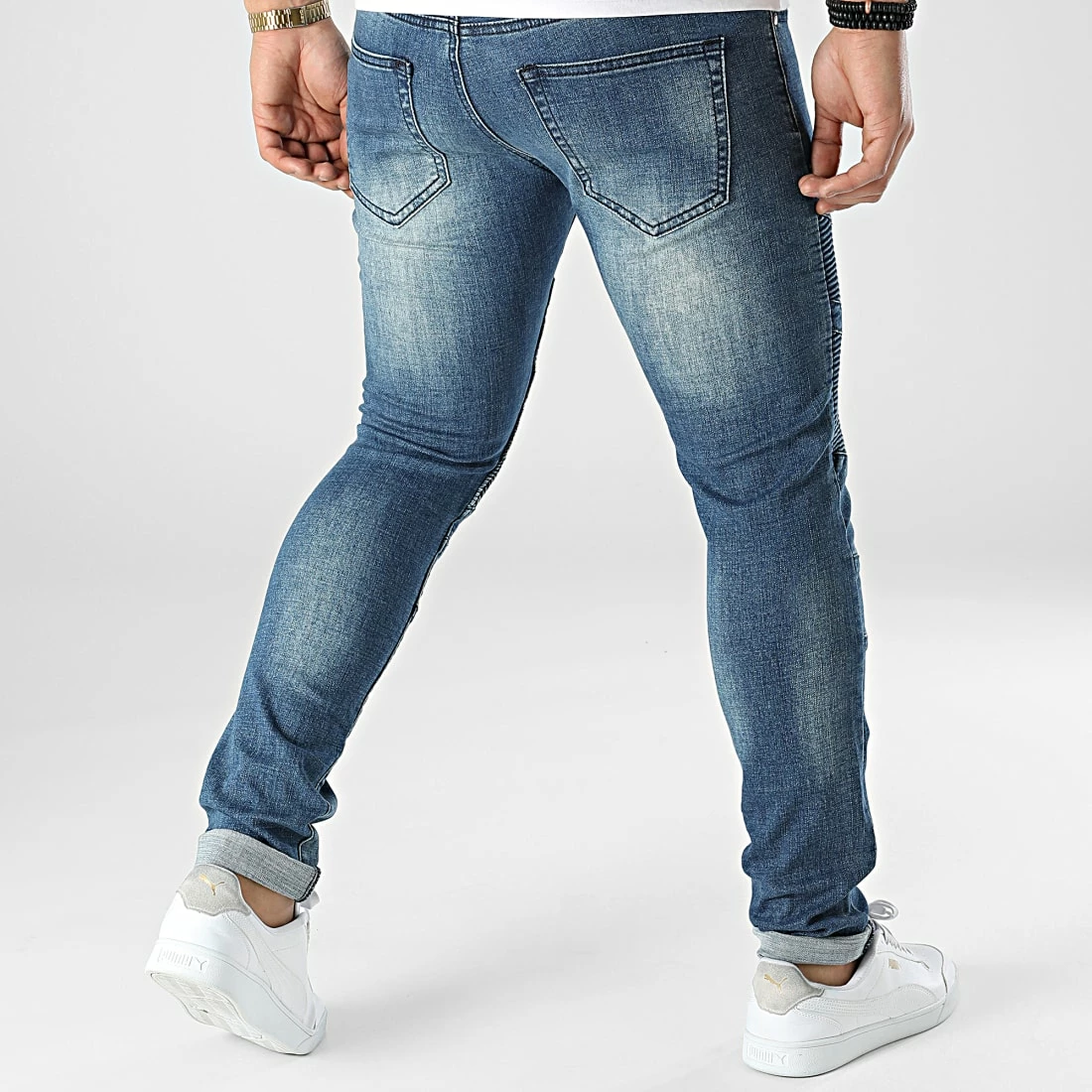 Grosses soldes ✨ Jean Slim D-3214 Bleu Denim de Classic Series 🔥 6 Grosses soldes ✨ Jean Slim D-3214 Bleu Denim de Classic Series 🔥 – Image 4