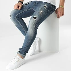 Meilleur prix 😀 Jean Slim 60-17A Bleu Wash de Classic Series 🛒 -Classic Series Soldes classic series 302417 2021 60 17A 20220208T160611 03