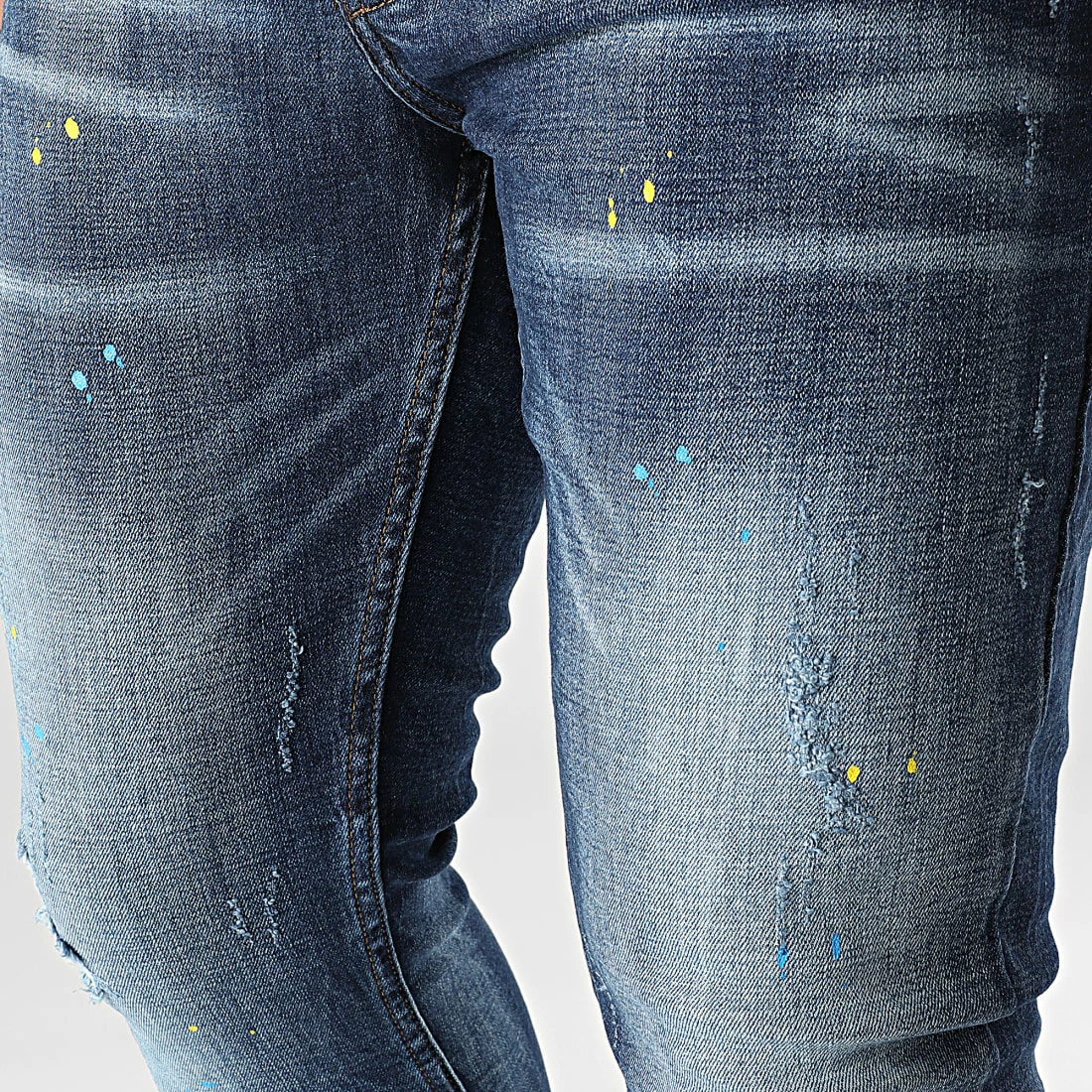 Acheter 👍 Jean Slim 008 Bleu Denim de Classic Series ⭐ 4 Acheter 👍 Jean Slim 008 Bleu Denim de Classic Series ⭐ – Image 2