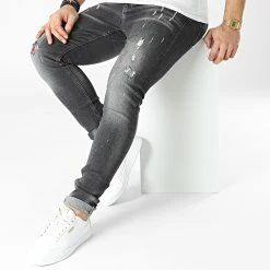 Meilleur prix 🥰 Jean Slim 014 Noir de Classic Series 🎁 -Classic Series Soldes classic series 302454 014 20220301T150515 03