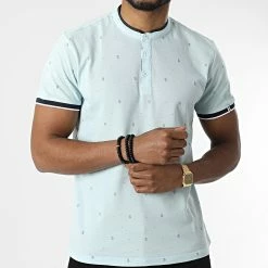 Nouveau 🔥 Polo A Manches Courtes 2206 Bleu Clair de Classic Series 😍 -Classic Series Soldes classic series 304039 P2206 GREEN 20220217T154933 03