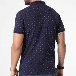 Promo 👍 Polo A Manches Courtes PL-039 Bleu Marine de Classic Series 👏 -Classic Series Soldes classic series 304101 PL 039 NAVY 20220222T160034 04