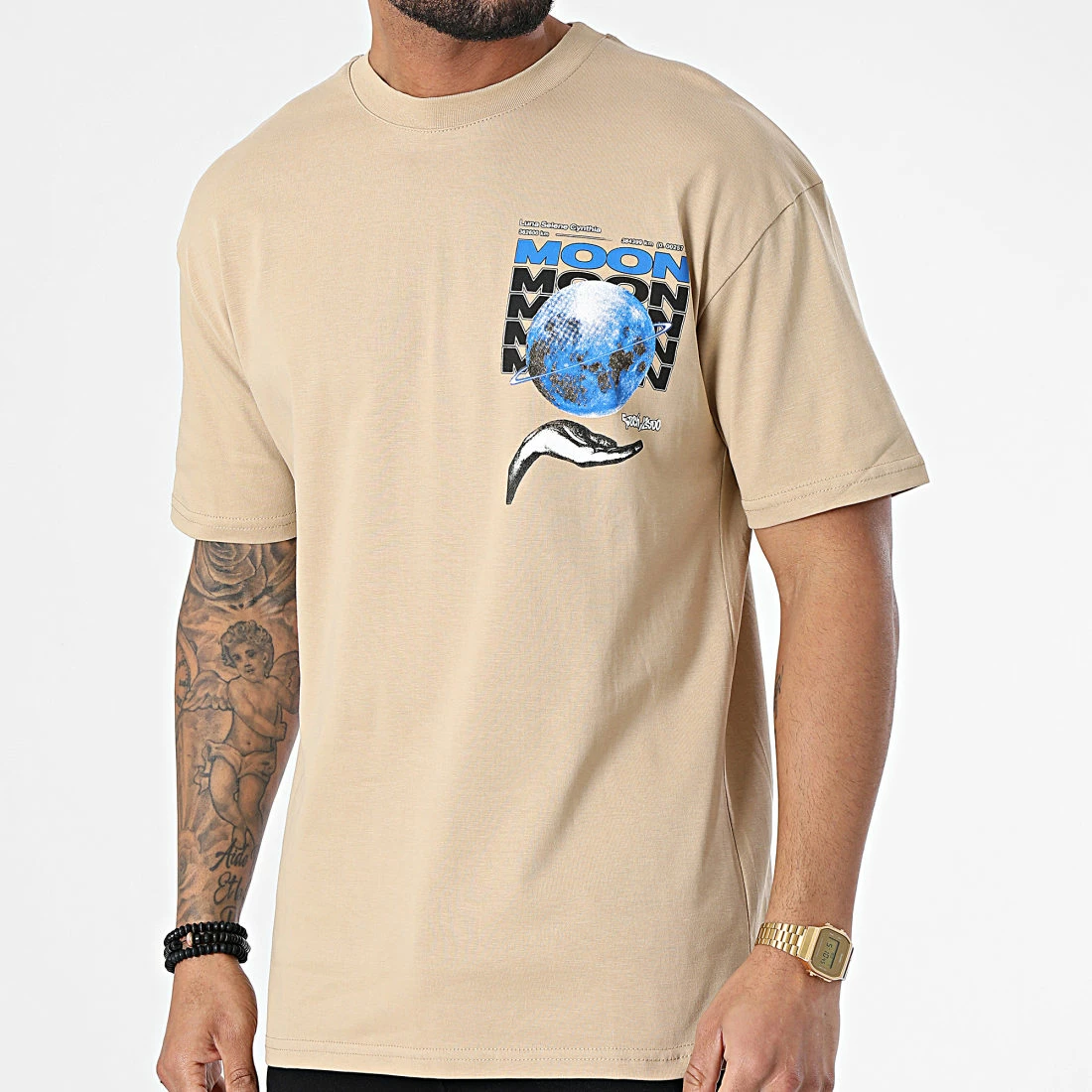 Bon marché ⭐ Tee 👚 Shirt G22-556 Beige de Classic Series 👏 3 Bon marché ⭐ Tee 👚 Shirt G22-556 Beige de Classic Series 👏