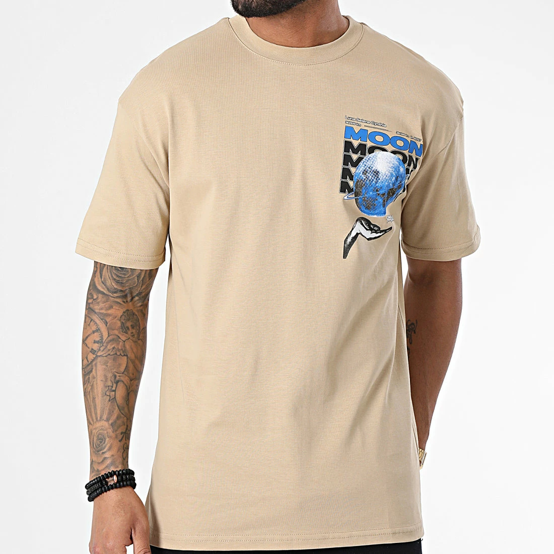 Bon marché ⭐ Tee 👚 Shirt G22-556 Beige de Classic Series 👏 5 Bon marché ⭐ Tee 👚 Shirt G22-556 Beige de Classic Series 👏 – Image 3