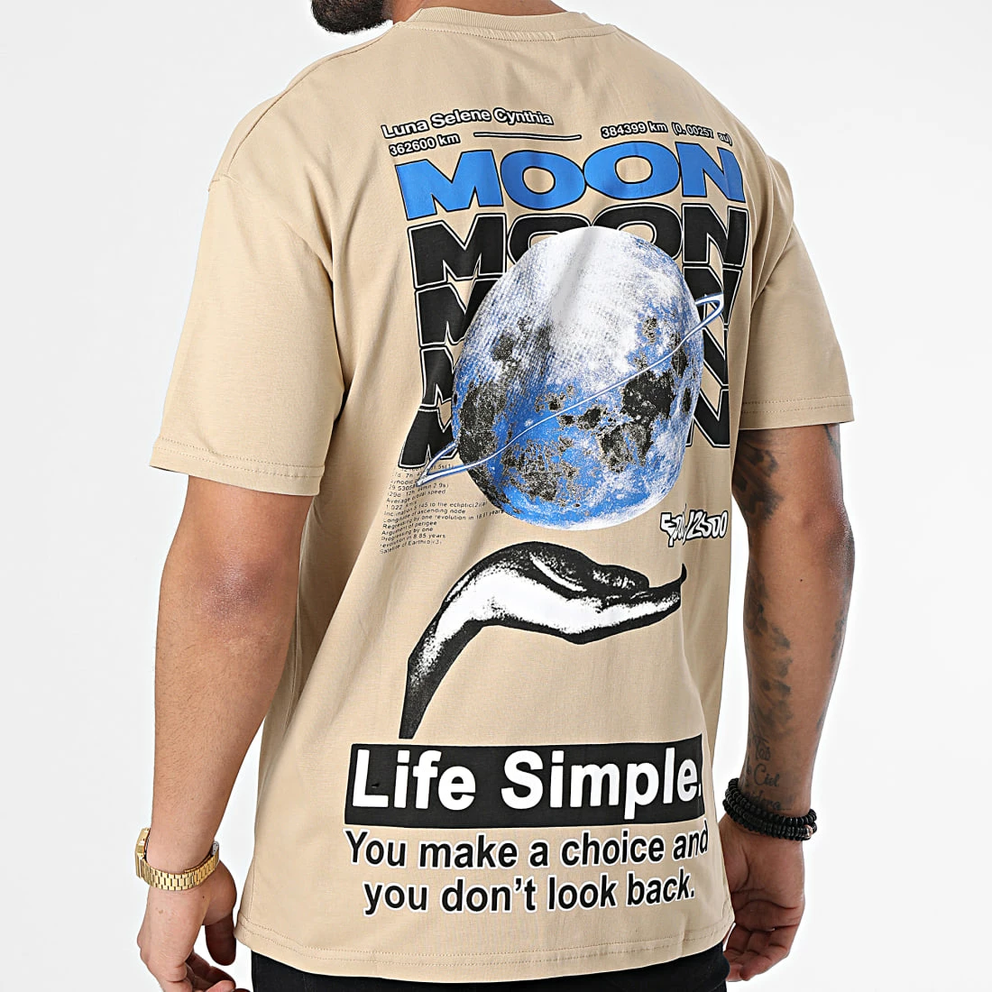 Bon marché ⭐ Tee 👚 Shirt G22-556 Beige de Classic Series 👏 6 Bon marché ⭐ Tee 👚 Shirt G22-556 Beige de Classic Series 👏 – Image 4