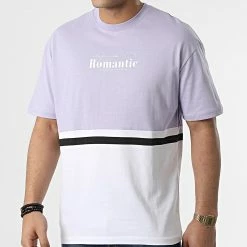 Meilleure affaire 👍 Tee 👕 Shirt G22-572 Lavande Blanc de Classic Series 🥰