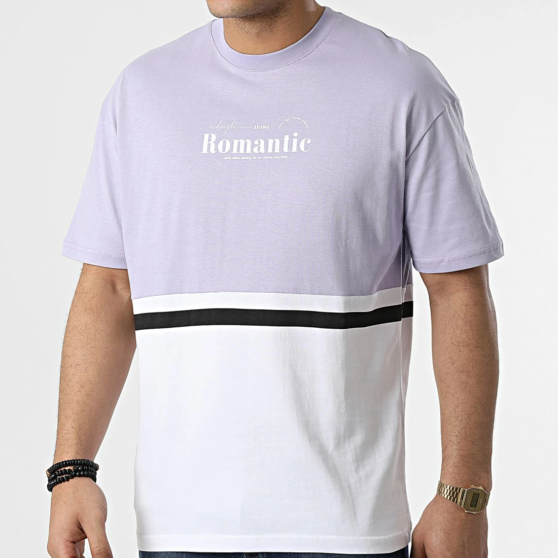 Meilleure affaire 👍 Tee 👕 Shirt G22-572 Lavande Blanc de Classic Series 🥰 3 Meilleure affaire 👍 Tee 👕 Shirt G22-572 Lavande Blanc de Classic Series 🥰