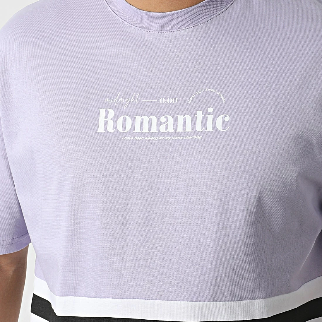 Meilleure affaire 👍 Tee 👕 Shirt G22-572 Lavande Blanc de Classic Series 🥰 4 Meilleure affaire 👍 Tee 👕 Shirt G22-572 Lavande Blanc de Classic Series 🥰 – Image 2