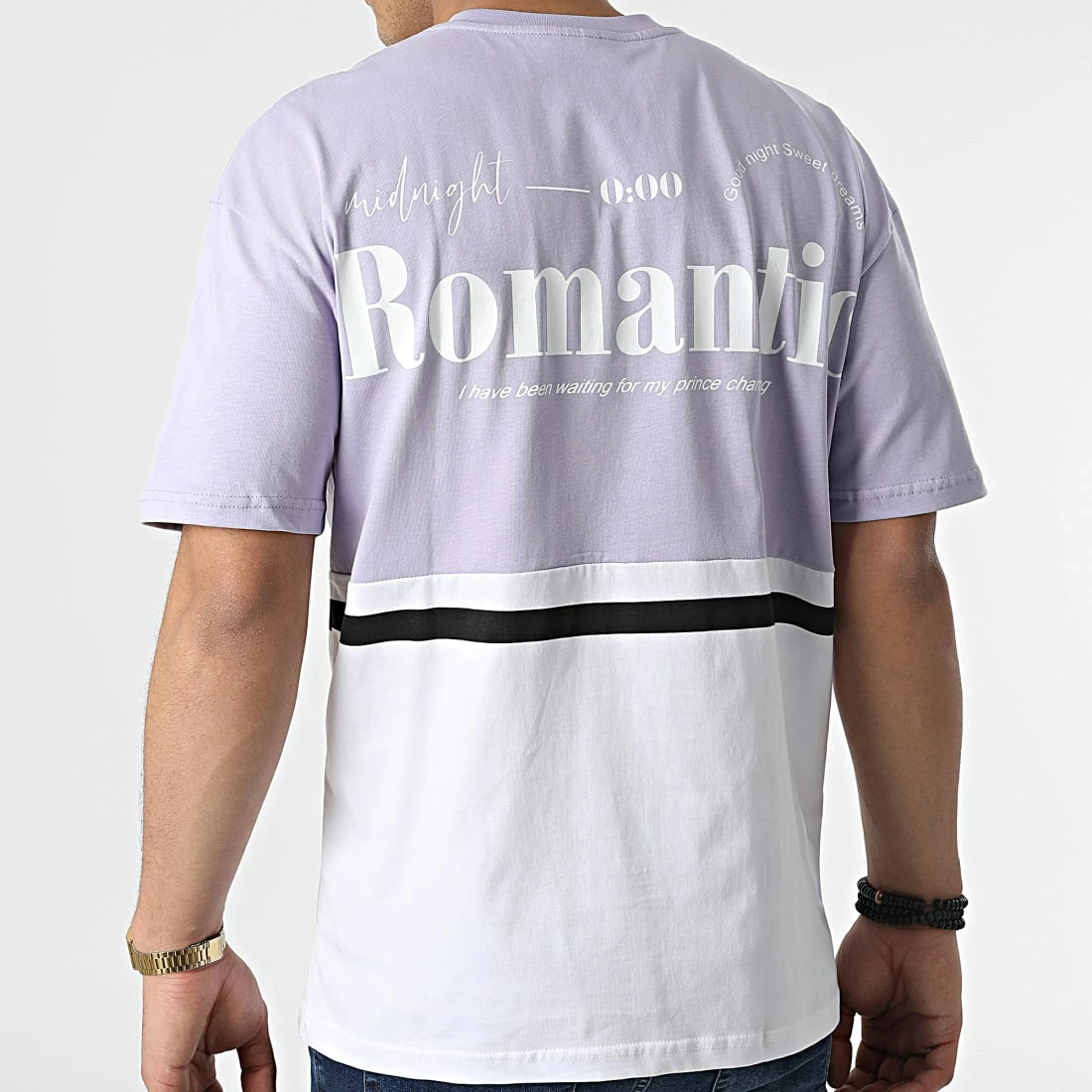 Meilleure affaire 👍 Tee 👕 Shirt G22-572 Lavande Blanc de Classic Series 🥰 6 Meilleure affaire 👍 Tee 👕 Shirt G22-572 Lavande Blanc de Classic Series 🥰 – Image 4