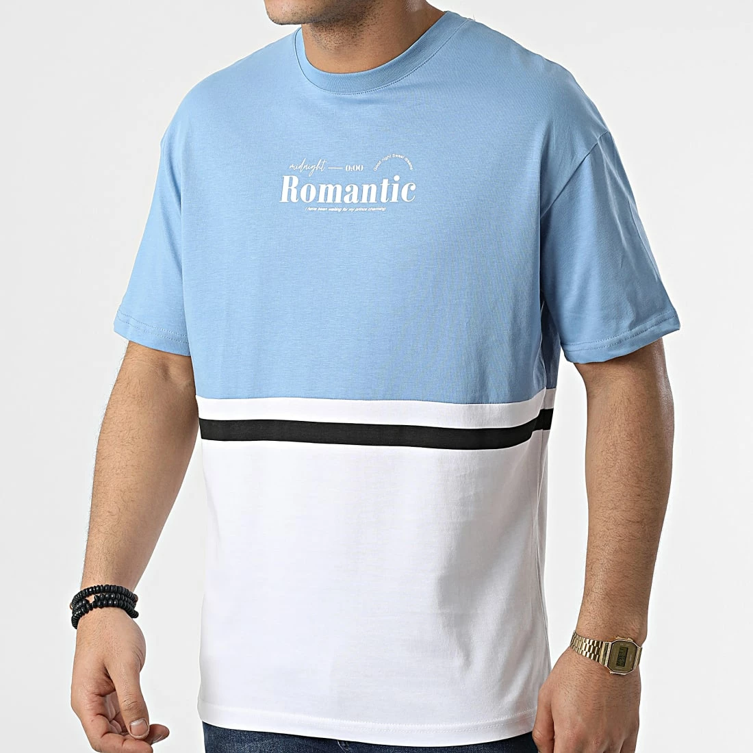 Coupon 🔥 Tee 👕 Shirt G22-572 Bleu Clair Blanc de Classic Series ⭐ 3 Coupon 🔥 Tee 👕 Shirt G22-572 Bleu Clair Blanc de Classic Series ⭐