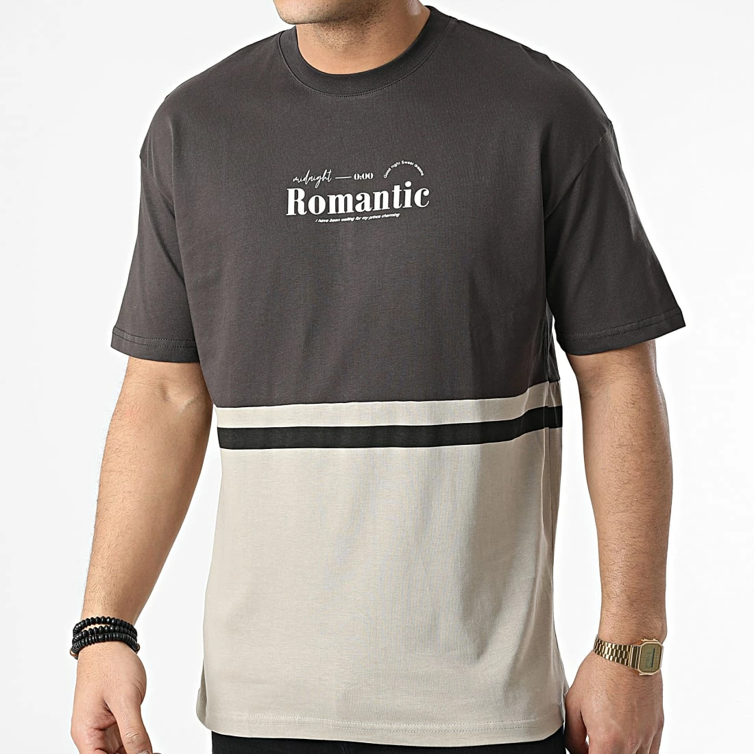 Bon marché ❤️ Tee 👚 Shirt G22-572 Beige Gris Anthracite de Classic Series 👏 3 Bon marché ❤️ Tee 👚 Shirt G22-572 Beige Gris Anthracite de Classic Series 👏