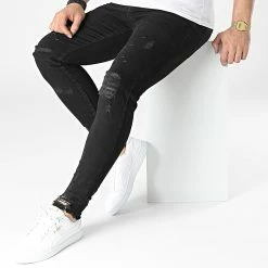 Bon marché ⭐ Jean Skinny DHZ-3603 Noir de Classic Series 🥰 -Classic Series Soldes classic series 307032 DHZ 3603 1 SIYAH DENIM 20220304T160813 02