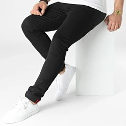 Nouveau ⌛ Jean Slim 7464 Noir de Classic Series 💯 -Classic Series Soldes classic series 307068 7464 BLACK 20220304T160342 02