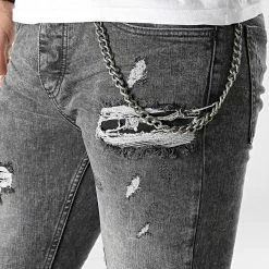 Le moins cher 🔥 Jean Skinny DHZ-3706 Gris Anthracite de Classic Series ✔️ -Classic Series Soldes classic series 307135 DHZ 3706 1 A FUME 20220304T151828 02