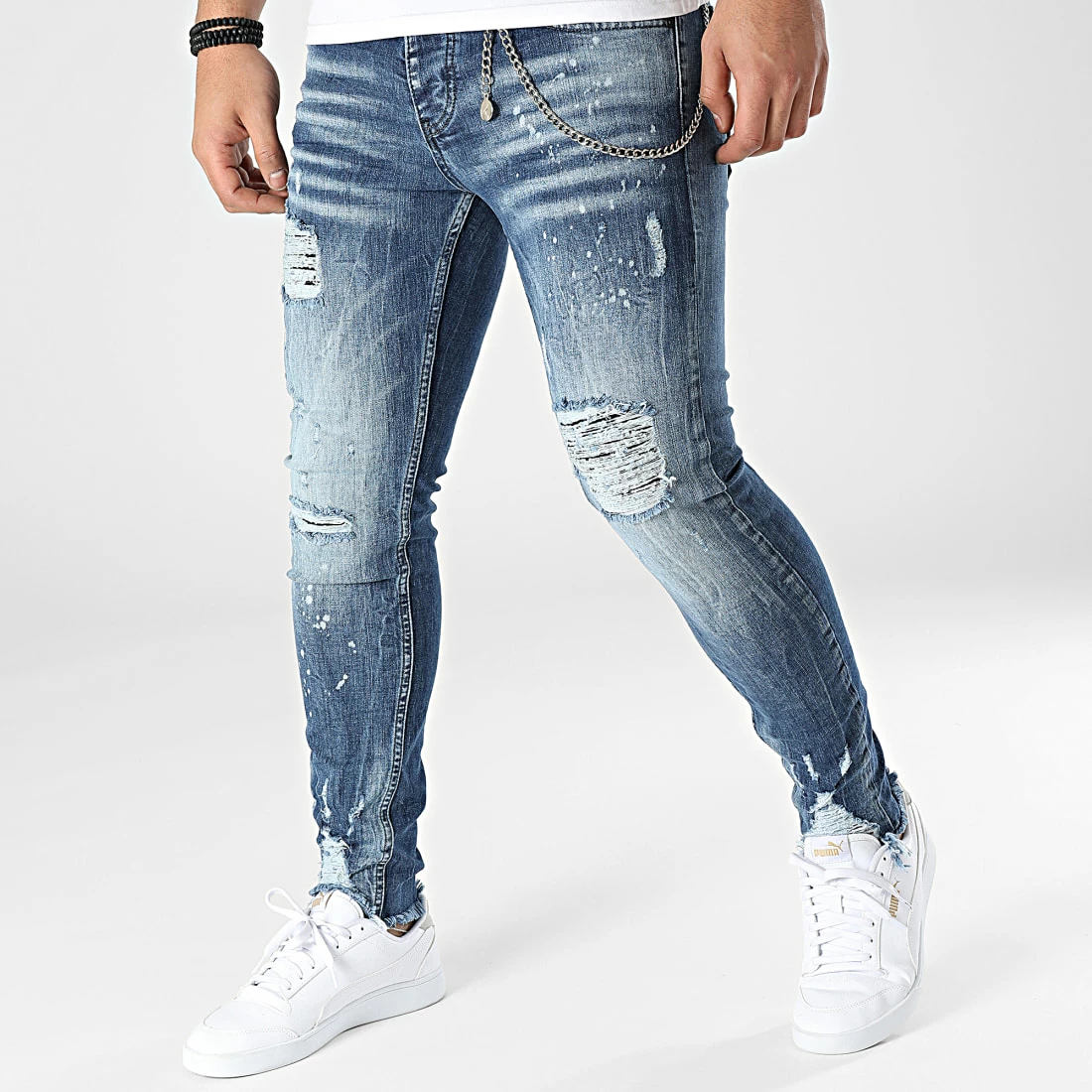 Le moins cher 🧨 Jean Slim DHZ-3699 Bleu Denim de Classic Series 🌟 3 Le moins cher 🧨 Jean Slim DHZ-3699 Bleu Denim de Classic Series 🌟