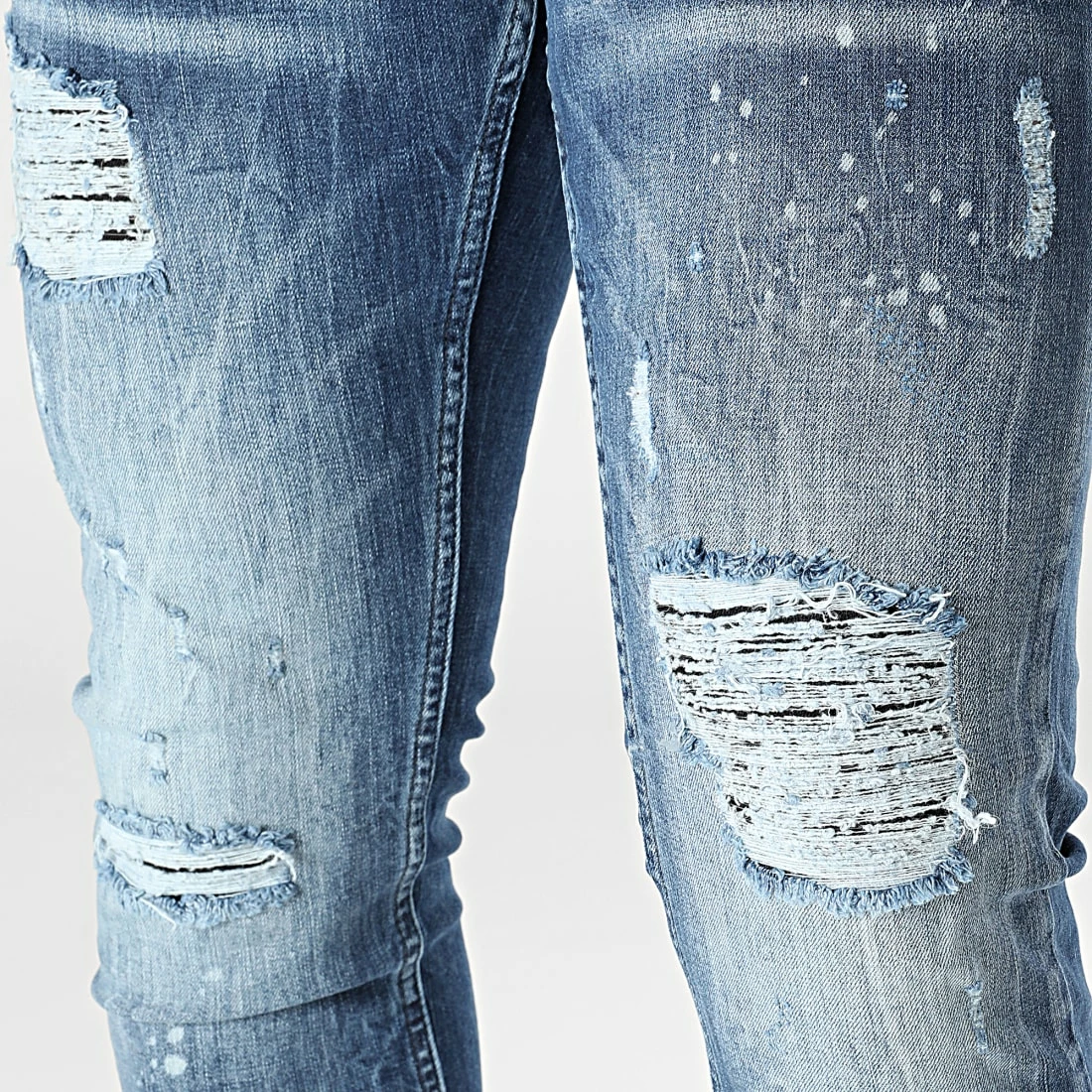 Le moins cher 🧨 Jean Slim DHZ-3699 Bleu Denim de Classic Series 🌟 5 Le moins cher 🧨 Jean Slim DHZ-3699 Bleu Denim de Classic Series 🌟 – Image 3