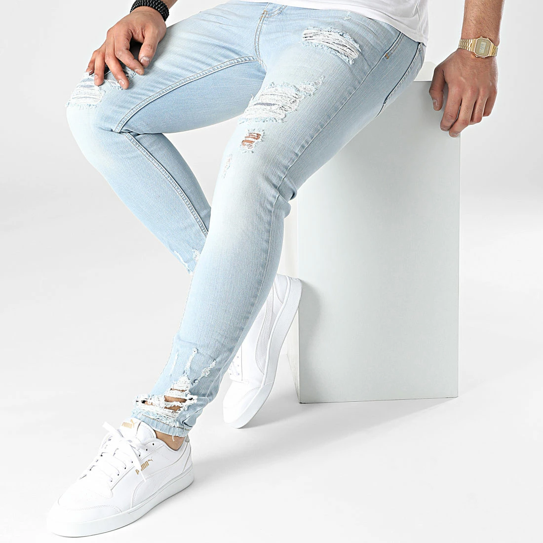 Vente flash 😍 Jean Skinny DHZ-36665 Bleu Wash de Classic Series 🧨 4 Vente flash 😍 Jean Skinny DHZ-36665 Bleu Wash de Classic Series 🧨 – Image 2