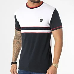 Grosses soldes 👍 Tee 👕 Shirt 20219 Blanc Bleu Marine de Classic Series 😍