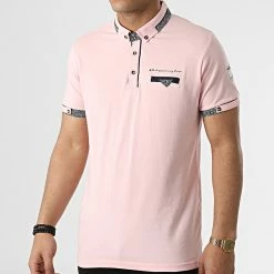 Vente flash 🛒 Polo Manches Courtes 3911 Rose de Classic Series 🤩