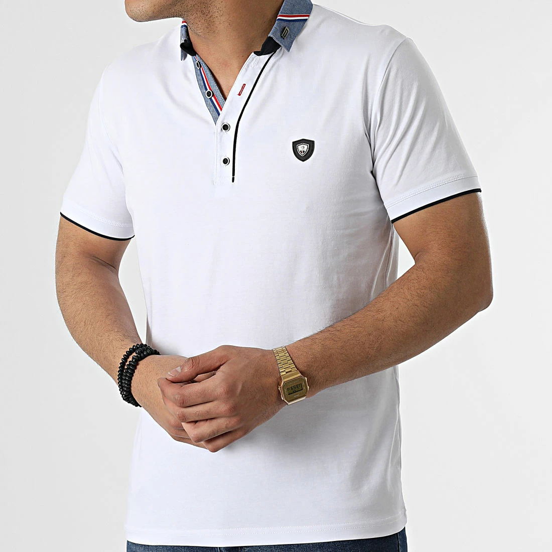 Vente flash 🛒 Polo Manches Courtes 20484 Blanc de Classic Series 😉 5 Vente flash 🛒 Polo Manches Courtes 20484 Blanc de Classic Series 😉 – Image 3