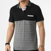Coupon 🎁 Polo Manches Courtes 20237 Noir Gris Anthracite Chiné de Classic Series 🧨