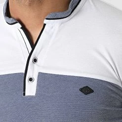 Meilleure vente 🌟 Polo Manches Courtes 20179 Bleu Blanc de Classic Series ⭐ -Classic Series Soldes classic series 307358 20179 BLUE 20220304T145938 02