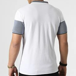 Meilleure vente 🌟 Polo Manches Courtes 20179 Bleu Blanc de Classic Series ⭐ -Classic Series Soldes classic series 307358 20179 BLUE 20220304T145941 04