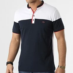 Le moins cher ❤️ Polo Manches Courtes 20179 Bleu Marine Blanc de Classic Series 🛒