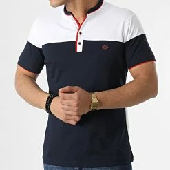 Le moins cher ❤️ Polo Manches Courtes 20179 Bleu Marine Blanc de Classic Series 🛒 -Classic Series Soldes classic series 307369 20179 NAVY 20220304T145441 03