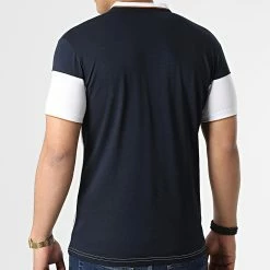 Tout neuf 🌟 Polo Manches Courtes 20179 Blanc Bleu Marine de Classic Series 🎁 -Classic Series Soldes classic series 307373 20179 WHITE 20220304T145709 04