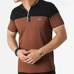 Le moins cher ❤️ Polo Manches Courtes 20179 Camel Noir de Classic Series ❤️ -Classic Series Soldes classic series 307386 20179 TABAC 20220304T145837 03