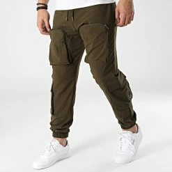 Le moins cher 🧨 Pantalon Cargo G22-637 Vert Kaki de Classic Series ✔️