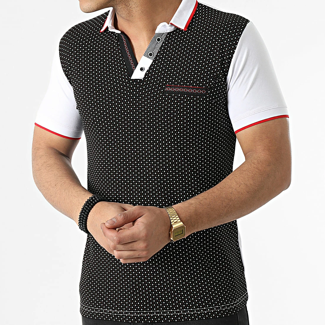 Acheter 😉 Polo Manches Courtes 20315 Noir Blanc de Classic Series 🧨 5 Acheter 😉 Polo Manches Courtes 20315 Noir Blanc de Classic Series 🧨 – Image 3