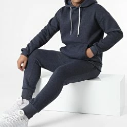 Acheter 🤩 Ensemble De Survetement F22-901 Bleu Marine Chiné de Classic Series ❤️