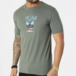 Bon marché ❤️ Tee 👚 Shirt G22-641 Vert Kaki de Classic Series 🥰