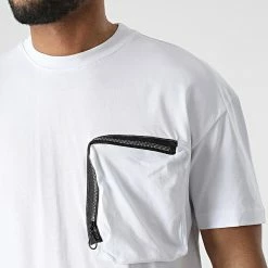 Meilleure affaire ✔️ Ensemble Tee 👕 Shirt A Poche Poitrine Et Short Jogging G22-632 Blanc de Classic Series 🔥 -Classic Series Soldes classic series 308358 G22 632T BEYAZ 20220310T155103 02