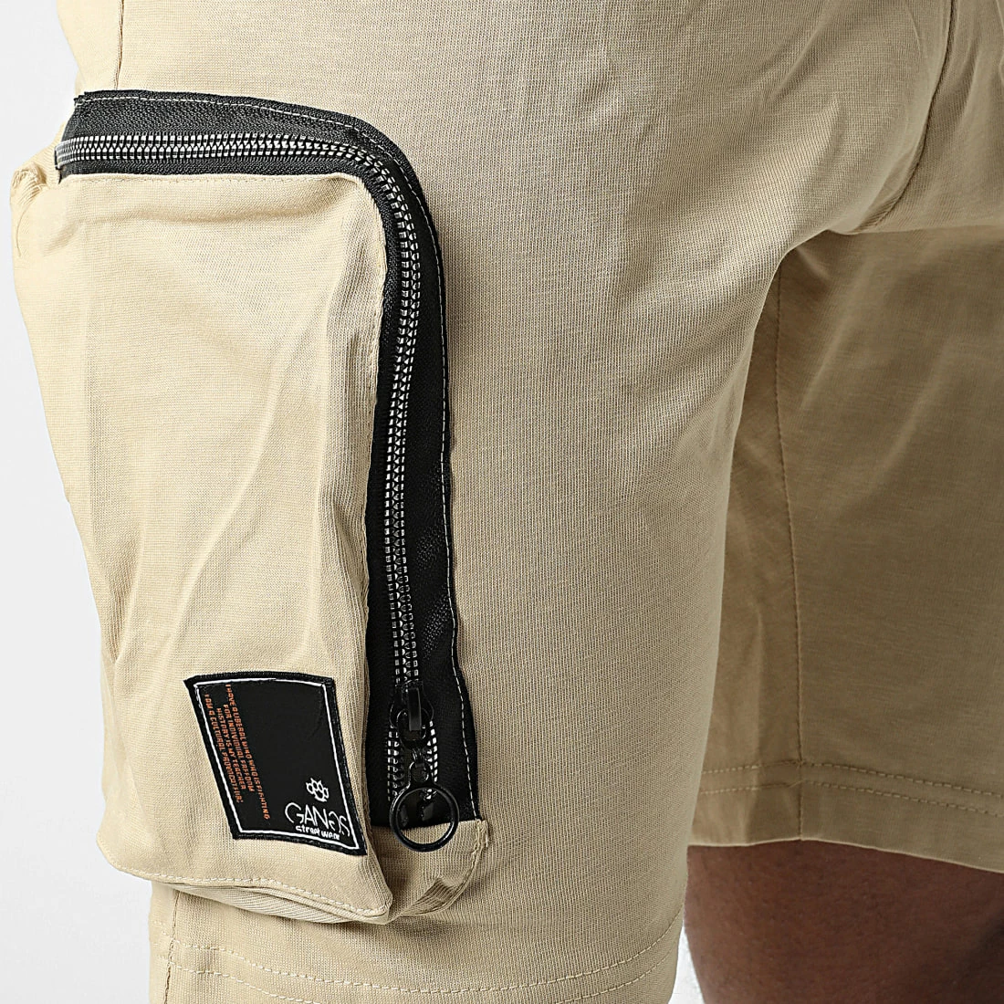 Grosses soldes 👏 Ensemble Tee 👕 Shirt A Poche Poitrine Et Short Jogging G22-632 Beige de Classic Series 👍 4 Grosses soldes 👏 Ensemble Tee 👕 Shirt A Poche Poitrine Et Short Jogging G22-632 Beige de Classic Series 👍 – Image 2